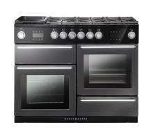 Rangemaster NEX110SODFFSLC - 110cm Nexus Steam Dual Fuel Slate Chrome Range Cooker 119790