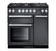 Rangemaster NEX90DFFSLC - 90cm Nexus Dual Fuel Slate Chrome Range Cooker 106120