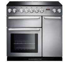 Rangemaster NEX90EISSC - 90cm Nexus Electric Induction Stainless Steel Chrome Range Cooker 106190