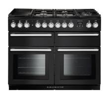 Rangemaster NEXSE110DFFCBC - 110cm Nexus SE Dual Fuel Charcoal Black Chrome Range Cooker 125870