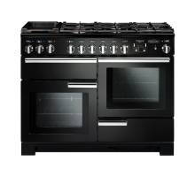 Rangemaster PDL110DFFGBC - 110cm Professional Deluxe Dual Fuel Black Chrome Range Cooker 97520