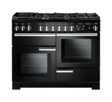 Rangemaster PDL110DFFGBC - 110cm Professional Deluxe Dual Fuel Black Chrome Range Cooker 97520