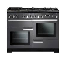 Rangemaster PDL110DFFSLC - 110cm Professional Deluxe Dual Fuel Slate Chrome Range Cooker 105890