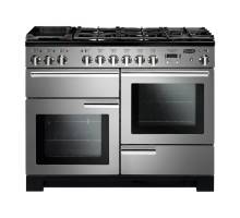 Rangemaster PDL110DFFSSC - 110cm Professional Deluxe Dual Fuel Stainless Steel Chrome Range Cooker 97510