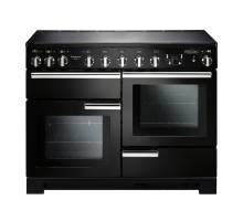 Rangemaster PDL110EIGBC - 110cm Professional Deluxe Electric Induction Black Chrome Range Cooker 101550