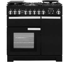 Rangemaster PDL90DFFGBC - 90cm Professional Deluxe Dual Fuel Black Chrome Range Cooker 97600