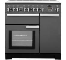 Rangemaster PDL90EISLC - 90cm Professional Deluxe Electric Induction Slate Chrome Range Cooker 105970