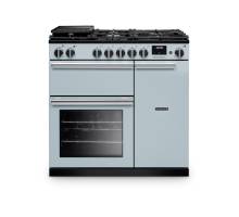 Rangemaster PR90DFPMSB-CM1 90cm Professional Dual Fuel Misty Blue Range Cooker