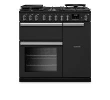 Rangemaster PRDL90DFPCBL-CM1 90cm Professional Deluxe Dual Fuel Charcoal Black Range Cooker