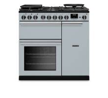 Rangemaster PRDL90DFPMSB-CM1 90cm Professional Deluxe Dual Fuel Misty Blue Range Cooker