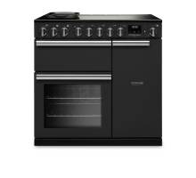 Rangemaster PRDL90EIPCBL-CM1 90cm Professional Deluxe Induction Charcoal Black Range Cooker