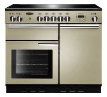 Rangemaster PROP100EICRC - 100cm Professional + Electric Induction Cream Chrome Range Cooker 96040