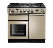 Rangemaster PROP100NGFCRC - 100cm Professional + Natural Gas Cream Chrome Range Cooker 111790