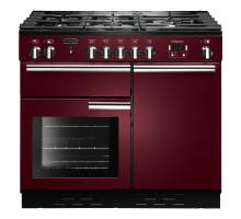 Rangemaster PROP100NGFCYC - 100cm Professional + Natural Gas Cranberry Chrome Range Cooker 111800