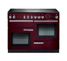 Rangemaster PROP110ECCYC - 110cm Professional + Electric Ceramic Cranberry Chrome Range Cooker 91890