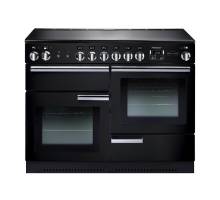 Rangemaster PROP110ECGBC - 110cm Professional + Electric Ceramic Black Chrome Range Cooker 91880