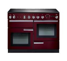 Rangemaster PROP110EICYC - 110cm Professional + Electric Induction Cranberry Chrome Range Cooker 91790