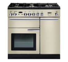 Rangemaster PROP90DFFCRC 90cm Professional Plus Dual Fuel Cream Chrome Range Cooker 91620.jpg