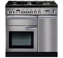 Rangemaster PROP90DFFSSC - 90cm Professional + Dual Fuel Stainless Steel Chrome Range Cooker 84340