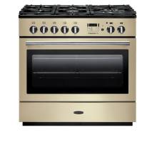 Rangemaster PROP90FXDFFCRC - 90cm Professional + FX Dual Fuel Cream Chrome Range Cooker 91120