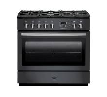 Rangemaster PROP90FXDFFSLC - 90cm Professional + FX Dual Fuel Slate Chrome Range Cooker 123260