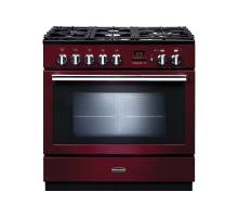 Rangemaster PROP90FXPDFFCYC - 90cm Professional + FXP Dual Fuel Cranberry Chrome Range Cooker 92760