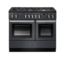 Rangemaster PROPL100FXDFFSLC - 100cm Professional + FX Dual Fuel Slate Chrome Range Cooker 123390