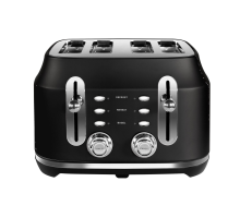 Rangemaster RMCL4S201BK 4 Slice Toaster - Matte Black