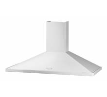 Rangemaster RMHDC110WC 110cm White Chrome Chimney Hood 89370