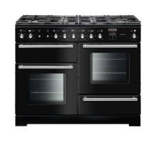 Rangemaster TOLP110DFFGBC  - 110cm Toledo+ Dual Fuel Gloss Black Chrome Range Cooker