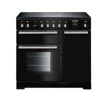 Rangemaster Toledo + TOLP90EIGBC - 90cm Electric Induction Black Chrome Range Cooker