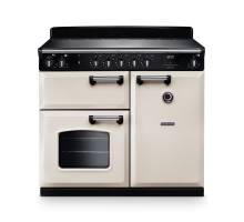 Rangmaster CL100EIPPCRCM1 100cm classic induction range cooker in cream with chrome trim