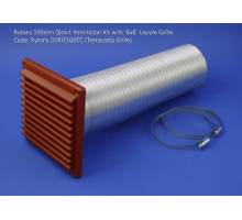 Rytons DVKIT100TC 100mm Direct Ventilation Kit - Terracotta Grille