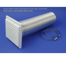 Rytons DVKIT100WH 100mm Direct Ventilation Kit 