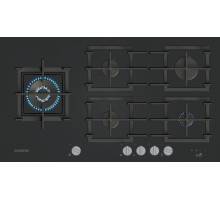 Siemens ER9A6SH40 iQ700 90cm black glass gas hob, Dalzells