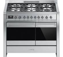 Smeg A2-81 - 100cm Opera Dual Fuel Range Cooker - Stainless Steel