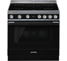 Smeg CPF9IPBL - 90cm Portofino Aesthetic Cooker with Pyrolytic Multifunction Oven and Induction Hob