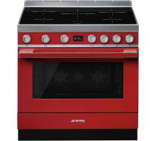 Smeg CPF9IPR - 90cm Portofino Aesthetic Cooker with Pyrolytic Multifunction Oven and Induction Hob