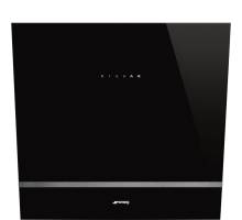 Smeg KV26N Black Glass Angled Chimney Hood