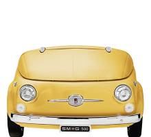 Smeg SMEG500G 50s Retro Style Fiat 500 Yellow Fridge