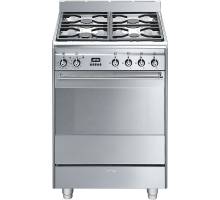 Smeg SUK61PX8 - 60cm Concert Dual Fuel Range Cooker