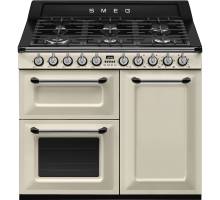 Smeg TR103P - 100cm Victoria Dual Fuel Range Cooker - Cream