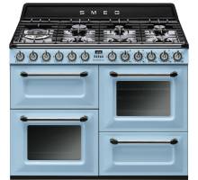 Smeg TR4110AZ - 110cm Victoria Aesthetic Dual Fuel Range Cooker - Pastel Blue