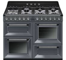 Smeg TR4110GR - 110cm Victoria Aesthetic Dual Fuel Range Cooker - Grey