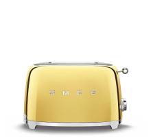 Smeg TSF01GOUK 50s Style Two Slice Toaster - Gold