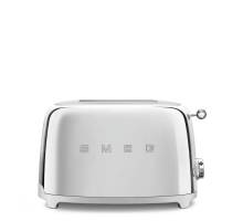 Smeg TSF01SSUK 50s Style Two Slice Toaster - Polished Steel