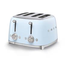 Smeg TSF03PBUK Four Slice 50s Style Toaster - Pastel Blue