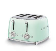 Smeg TSF03PGUK Four Slice 50s Style Toaster - Pastel Green