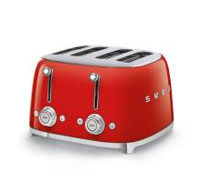 Smeg TSF03RDUK Four Slice 50s Style Toaster - Red
