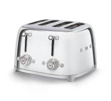 Smeg TSF03SSUK Four Slice 50s Style Toaster - Gloss Steel